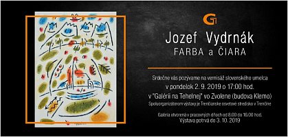Vernisáž výstavy: Jozef Vydrnák - Farba a čiara