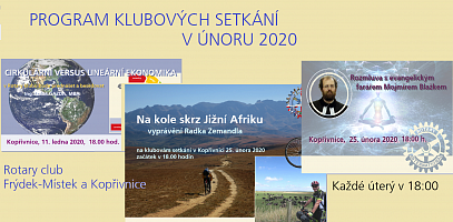 KLUBOVÁ SETKÁNÍ VE 2/2020