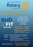 Pozvánka na tradičnú akciu Buď fit s Rotary.