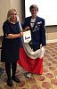 Tradičně náš student Arnošt předal klubovou vlaječku vysílajícího RCPC hostitelskému petrohradskému Rotary klubu "Bílé noci"klubu
