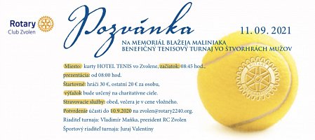 Benefičný tenisový turnaj