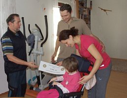 Vozík pro Lucinku Kašparovou