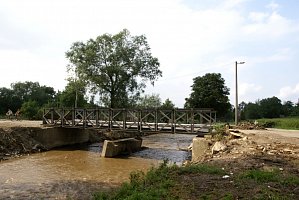 Oprava mostu Kunín po povodni