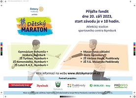 Dětský maraton Nymburk 2023