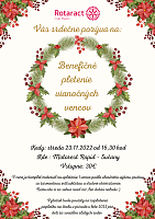 Pozvánka na Benefičné pletenie vianočných vencov